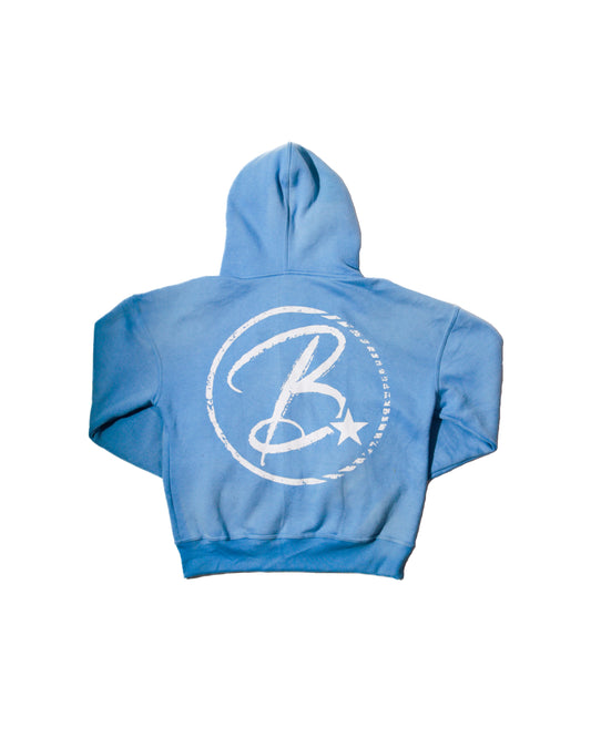 Blue blossom zip-up