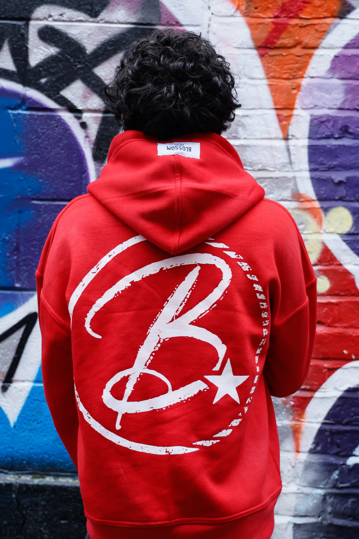 Red blossom zip-up