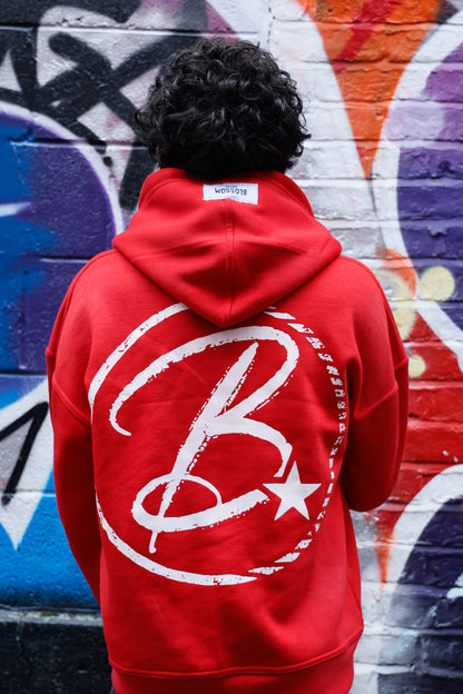 Red blossom zip-up