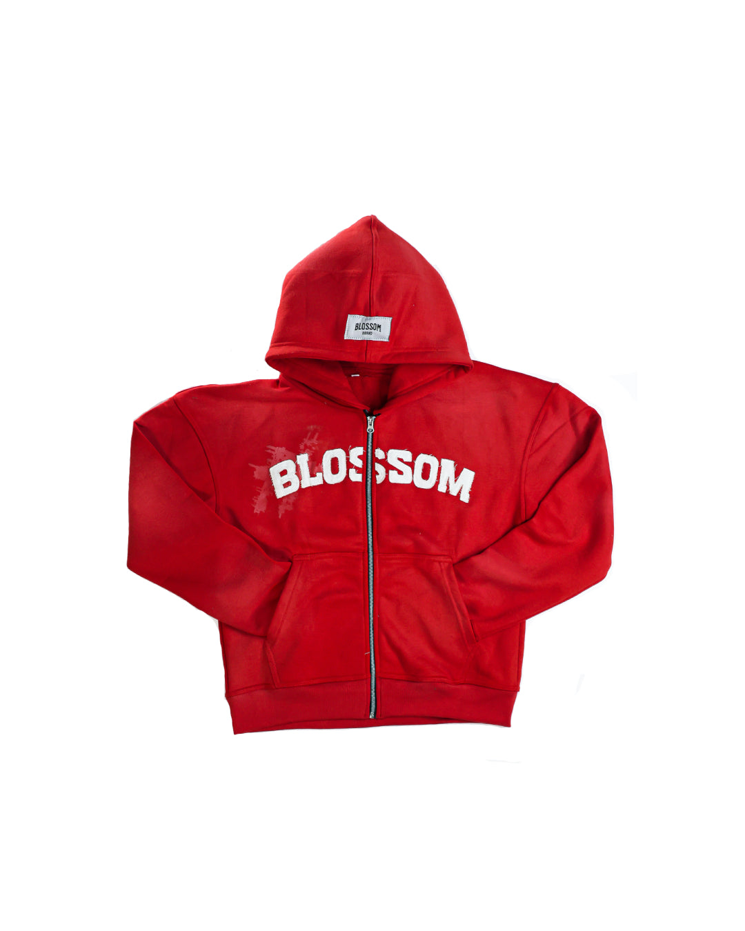 Red blossom zip-up