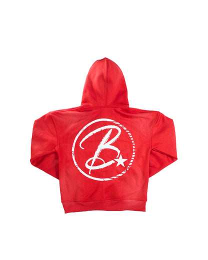 Red blossom zip-up
